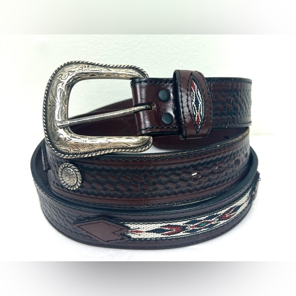 Vintage Other - Vintage Southwestern Aztec Western Concho Belt